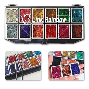 Hot Selling Chameleon Color 12 Color Mineral Based Gel Body Painting Supplies