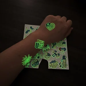 Hot Selling Custom Designs America Flag 4th of July Glow in the Dark Temporary Tattoo Stickers for Body Decoration