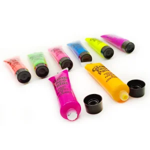 Hot Selling Holiday Party Washable Non toxic UV Neon Art Body Painting Supplies