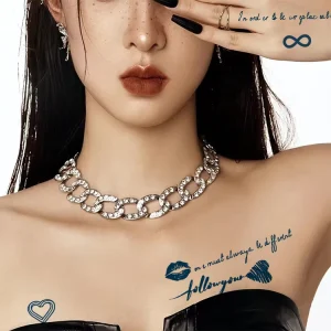 Hot Selling Semi-Permanent Transfer Tattoos Custom Design DIY Waterproof Temporary Tattoo Stickers