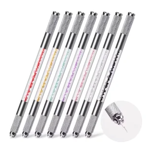 Hot Selling Tattoo Accessories Microblading Manual Crystal Pen Beauty Tools for Manual Microblading Pen Double Sided Manual Pen