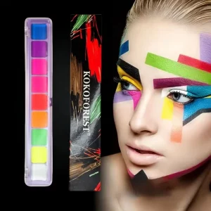 Hot Selling UV Luminous Neon Face Body Painting Set 9 Colors for Kids’ Music Festival Glow in the Dark Makeup Age Group Children
