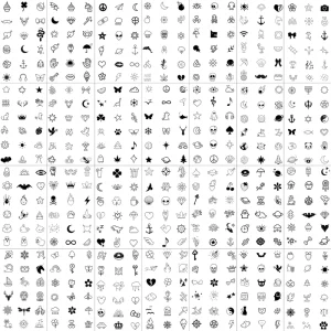 Hottest Halloween Cartoon Cute Tiny Small Costumes Black Finger Hands Temporary Waterproof Sexy Back Tattoo Stickers for Kids