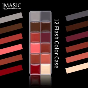 IMAGIC 12 Colors Face Body Paint Oil Palette Painting Art for Halloween Party Makeup