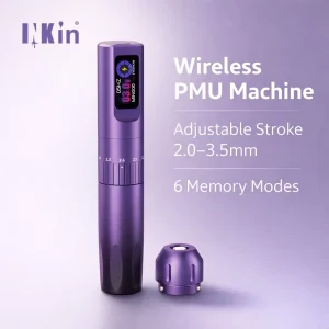INKin Lavelle Wireless Battery PMU SMP Machine Adjustable Stroke Rechargeable Cordless PMU Tattoo Pen for Eyebrow Lips Scalp