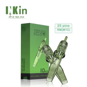 INKin Revo 10pcs/box 25Pins RM Professional Disposable Permanent Tattoo Cartridge Needles for Body Art