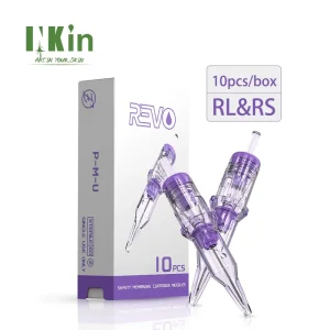 INKin Revo 10pcs box RL&RS OEM ODM PMU Supplies Manufacture Tattoo Permanent Makeup Cartridge with Precise Positioning System