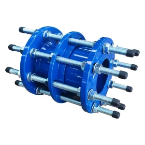 ISO2531 EN545 Cast Iron Painted Blue Expansion Flanged Universal Dismantling Joint