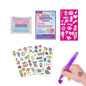 Ice Cream Design Temporary Tattoo Stickers Children’s Body Tattoo Sticker Girl Gift Set