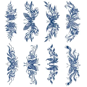 In Stock Last 2 Weeks 100% Safe Body Art Realistic Water Transfer Semi Permanent Temporary Juice Tattoo Stickers for Adult