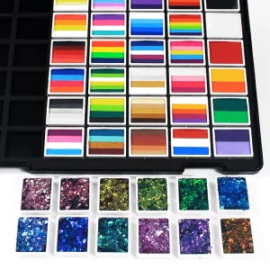 In Stock Professional 42 Colors Body Face Art Paints Long lasting Water Based Paint Glitter Set Safe for Children Party Festival