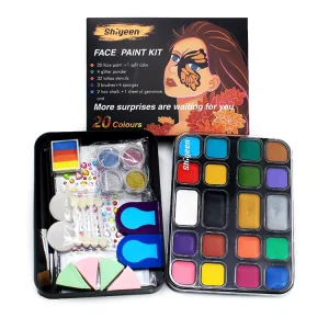 In Stock Professional Face Paint Non-toxic Washable Body Paint Palette With Tools Bulk For Children Events