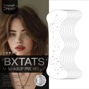 In Stock Silver Freckles Temporary Waterproof Face Tattoo Sticker Water Transfer Printing on Paper for Parties