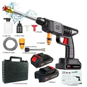 Industrial Grade Battery Operated Power Washer Heavy Duty Multipurpose Handheld Cordless Pressure Washer Kit for Auto