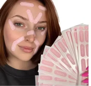 Infused Collagen Face Tape For Anti Wrinkles Strips Facial Lifting Tape Overnight Smile Line Patches Eye Lifting Strips