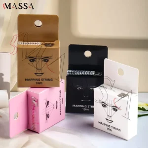Ink-Filled Eyebrow Tattoo Ruler Line Box Level Eyebrow Ruler Tattoo Supplies Positioning Line Drawing Aid Pink Ink