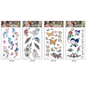 Ink Semi permanent Tattoo Waterproof Body Color Temporary Butterfly Hand Tattoo Sticker