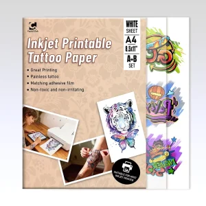 Inkjet Printable Tattoo Paper Water Transfer Temporary Body Art Set for Weddings Parties Classroom Art Kits DIY