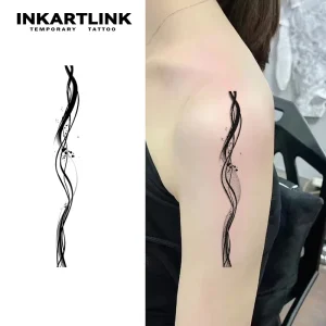 Inspiring Popular Phrases Temporary Tattoo Stickers Water Transfer Non Toxic Safe Encouraging People Never Say Face Fashionable