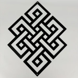 Intricate Chinese Knots Wall Hanging Home Decoration Traditional Chinese Knotting Art Metal Wall Decor