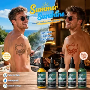 Invisible UV Activated Temporary Tattoo Ink Photochromic Body Paint For Airbrush Skin Art And Custom Designs