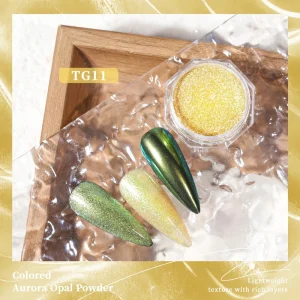 Iridescent Rainbow Aurora Mirror Powder Prism Chrome Pigment