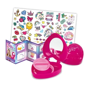 JL Fashionable Children’s Safety Tattoo Nail Toy, Erasable Body Art Tattoo Sticker and Seal Set Toy