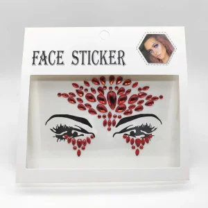 Jewels Rave Face Crystal Gem Eye Face Body Jewel Crystal Rhinestone Face Gem Stickers for Festival Party