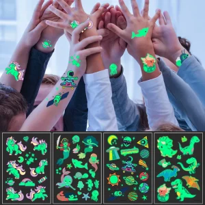 Jiangmei Temporary Luminous Arm Sticker Tattoo Custom CMYK Color Eco Friendly