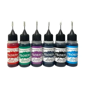 Juice Tattoo Pigment Gel Cream Colorful 9 Colors Jagua Henna Inks 0.5oz Dye Temporary Tattoos Ink Body Paint