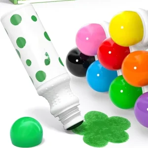 Jumbo Dot Markers 16 Colors Washable Bingo Daubers Non-Toxic Dot Paint Markers for Kid Arts and Crafts