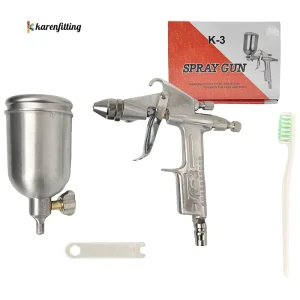 K 3 Professional Mini Pneumatic Airbrush Sprayer DIY Grade Gravity & Pressure Feed for Leather Painting