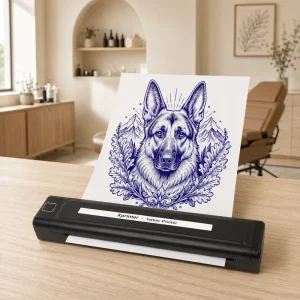 K82 Advanced Rechargeable A4 Wireless Tattoo Stencil Maker Compatible with Desktops for Artists