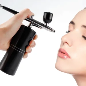 KKS Nail Art Tattoo Cake Makeup Rechargeable Airbrush Compressor Kit Air Brush Sprayer Gun Water Oxygen Deep Hydrating Machine