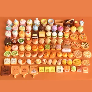 Kawaii Miniature Food Resin Charms Cartoon DIY Nail Art Decorations Cream Glue Crafts Phone Case Accessories