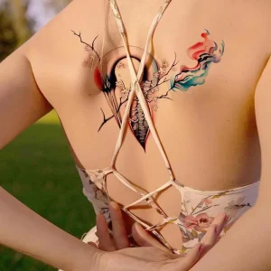 KeMeng Direct Factory DIY Indian White Paper Skin Temporary Tattoo Stickers Offset Printing Face Sexy Fashionable Body Art