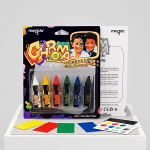Keep Smiling Non-toxic Washable Face Body Painting Supplies 6 Colors Kids Art Makeup for Face Painting Paint DIY Art Supplies