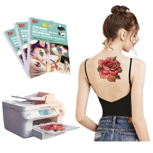 Kemeng Waterproof Tattoo Sticker Decal Paper for Laser Inkjet Printing 10 Sets OPP Bag