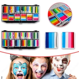 Kid-Friendly Adult Body Art Face Paint Set Natural Plant Material Customized 12 Colors CE Certified Safe Painting Supplies
