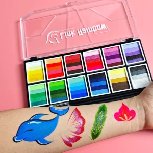 Kid Safe Non Toxic Natural Plant CE Certified Face & Body Paint Kit with Customized Colors for Children & Adults Party & Cosplay