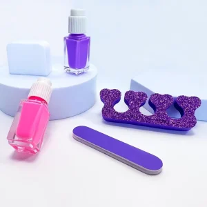 Kids Cosmetic Tools Blusher Brush Nail Polish Nail Stickers Nail File Toe Beauty Manicure Care Tool Nail Art Body