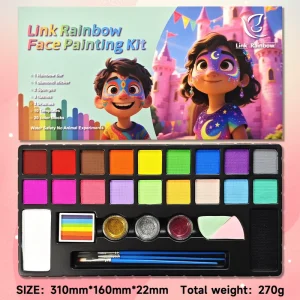 Kids Eco Friendly Festive Face & Body Paint Kit with Customizable Colors for Children’s Parties