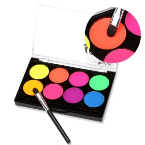 Kids Makeup Easy Face Paint Designs Water Based Luminous Face Painting Kit Professional for Body Graffiti