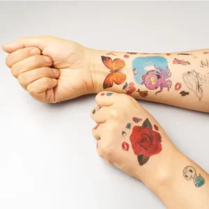 Kids Men Women Body Children Tiger Wolf Henna King Animal Temporary Film Free Tattoo Paper 2.0 Tattoo Sticker