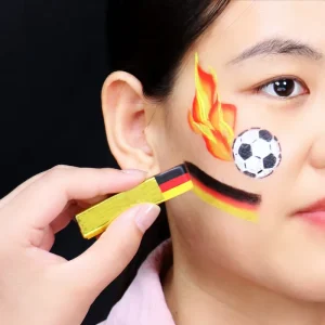 Kids Non Toxic Professional Mineral Washable Crayon Face Body Paint Stick Kit Safe for DIY Football Match Certified