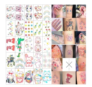 Kids Stickers Tattoo Cute Full Arm Tattoo Sticker Waterproof Tattoo Sticker