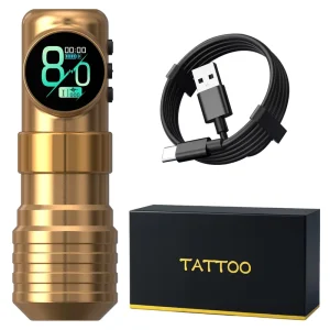 Kiss of Dragon F170 1900mAh 3.5mm Stroke Direct Drive Wireless Tattoo Pen Gun Machine with Dot Work Mode for Beginners Artists
