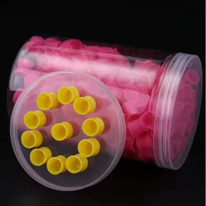 Kissure Silicone Tattoo Ink Cups With Storage Box Permanent Makeup Pigment Clear Holder Container