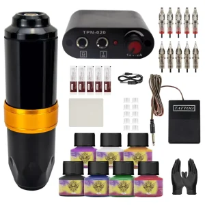 Kit De Tatuajes Tattoo Pen Set Power Supply Tattoo Kit