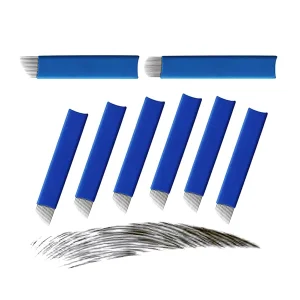 Korea Permanent Makeup Blister Packing Sterile Nano Agujas Eye Brows Microblading Needles Blades